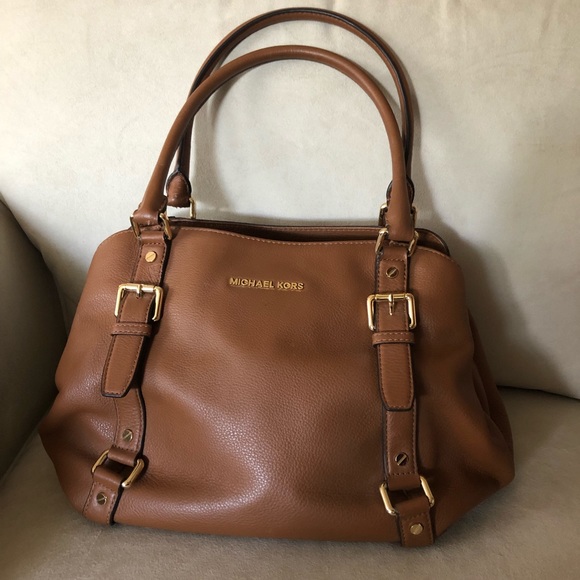 MICHAEL Michael Kors Handbags - Michael Kors Large Bedford satchel in luggage